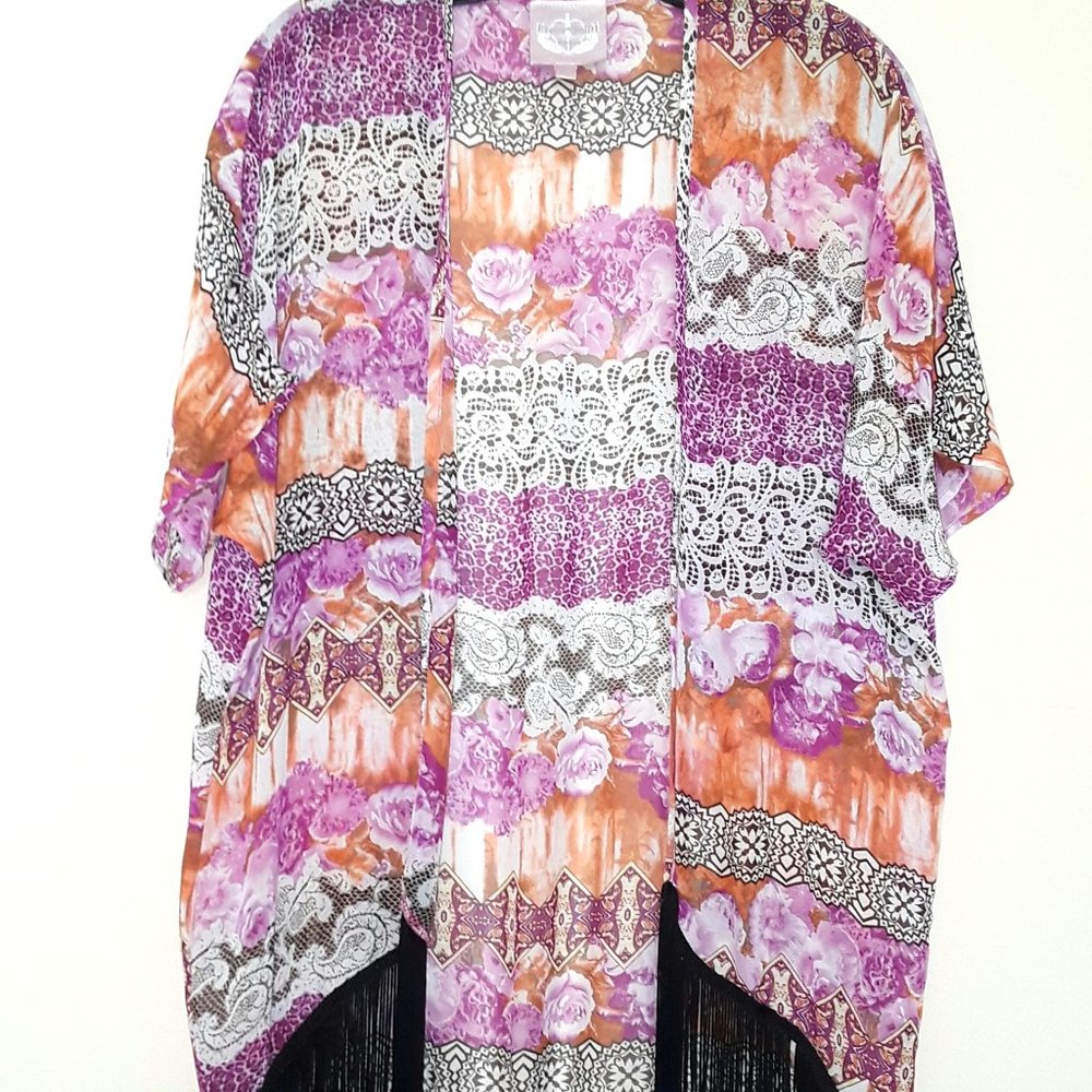 Romeo&Juliet Couture Floral Print Kimono Size S